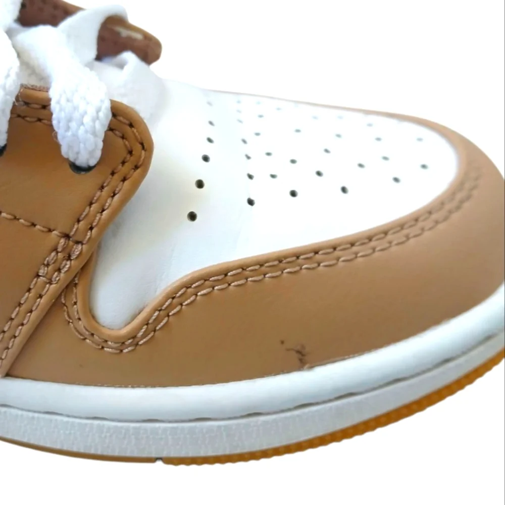 Nike Air Jordan 1 Mid Tan and White- Size 8 Men EUC - Picture 7 of 12